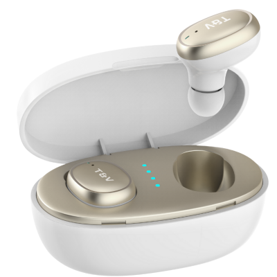 Bohne Bluetooth 5.0 TWS Kulaklık 4.5 Saat Dinleme Süresi Ergonomik Dizayn Altın Rengi - 1