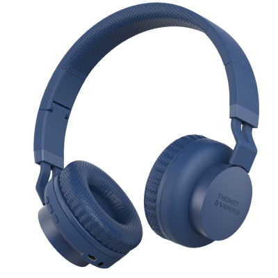 Dauer 2W RMS Bluetooth + 3.5mm Kablosuz Kulaklık  50 Saat Dinleme Süresi Ergonomik Dizayn Mavi Renk - 1