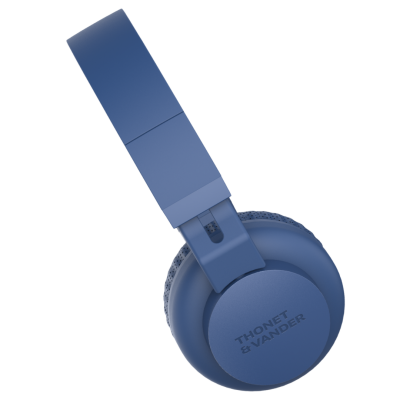 Dauer 2W RMS Bluetooth + 3.5mm Kablosuz Kulaklık  50 Saat Dinleme Süresi Ergonomik Dizayn Mavi Renk - 3