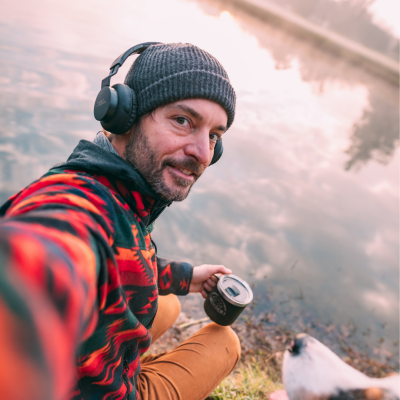 Dauer 2W RMS Bluetooth + 3.5mm Kablosuz Kulaklık  50 Saat Dinleme Süresi Ergonomik Dizayn Mavi Renk - 8