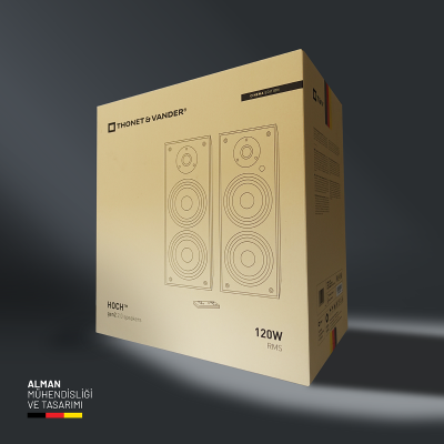 Hoch™ 120W RMS Hoparlör 2.0 Sinema Bluetooh 5.3 RCA Optik Uzaktan Kumanda Beyaz Renk - 10