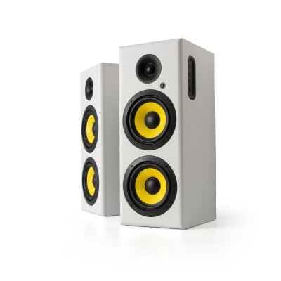 Hoch™ 120W RMS Hoparlör 2.0 Sinema Bluetooh 5.3 RCA Optik Uzaktan Kumanda Beyaz Renk - 1