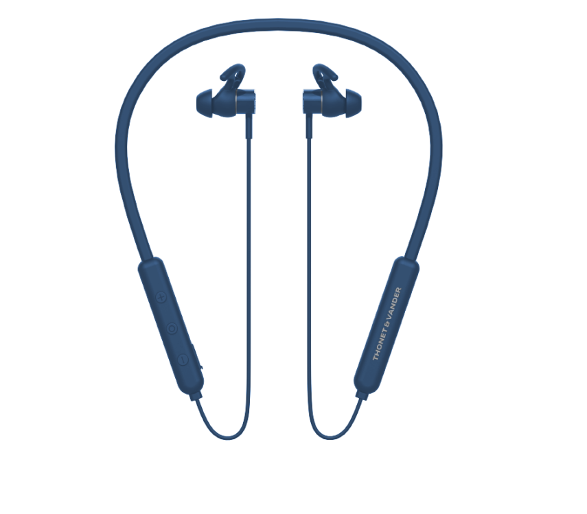 VR100 Boyun Bandı 10 Saat Çalışma Süresi Ergonomik Sporcu Serisi Mavi