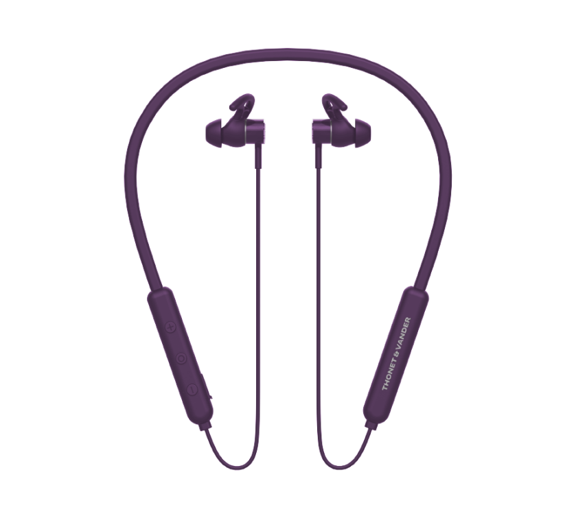 VR100 Boyun Bandı 10 Saat Çalışma Süresi Ergonomik Sporcu Serisi Mor